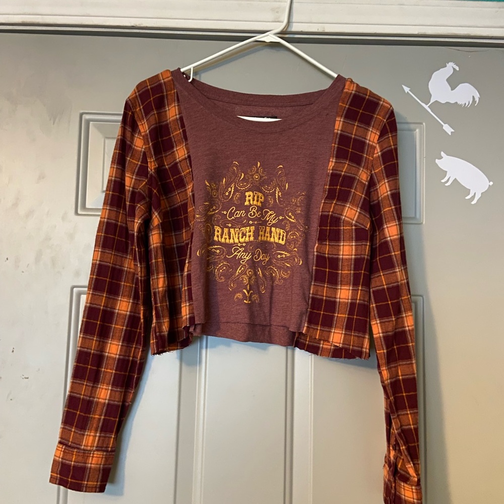 Plaid and Maroon Yellowstone Shirt